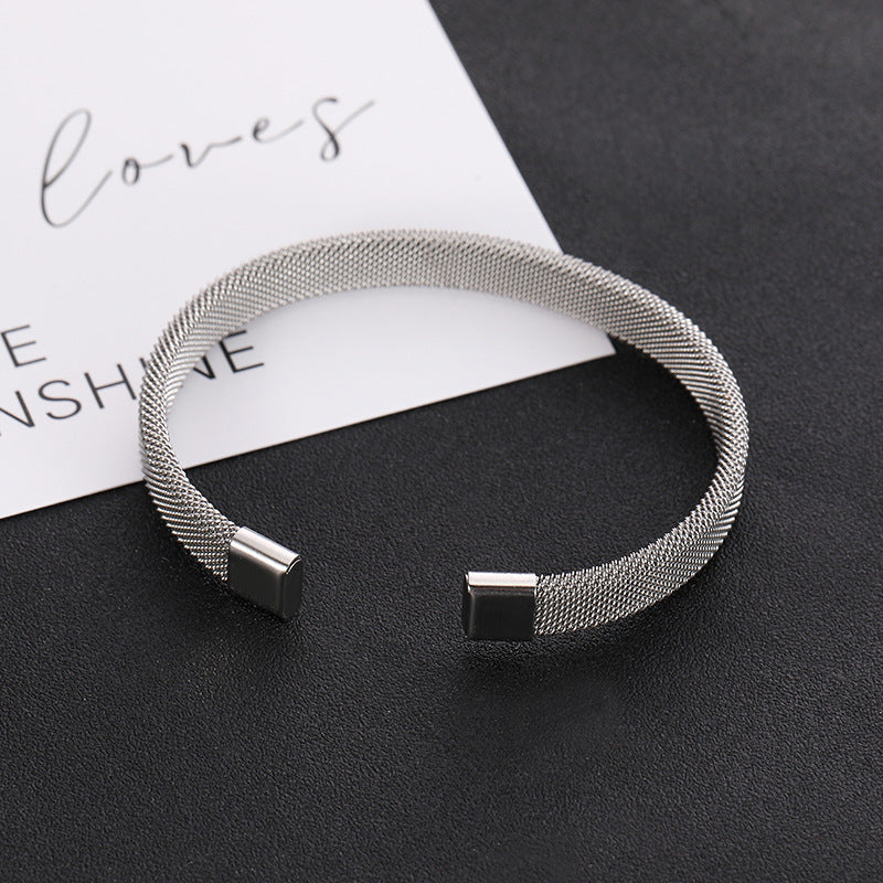 Pulsera ajustable de acero de titanio - OFERTA 2x1